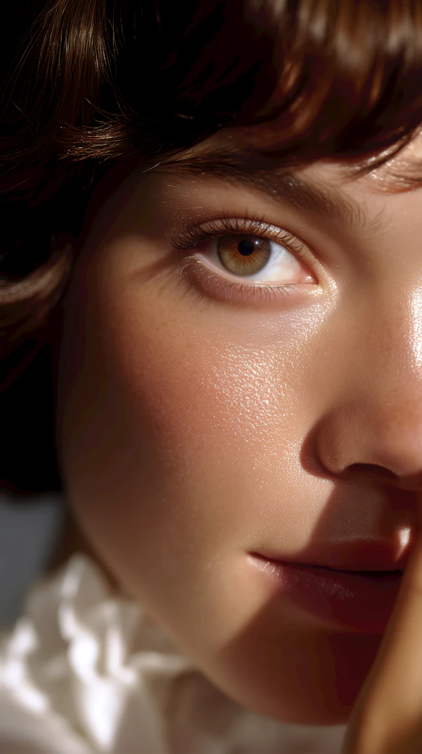 Close-Up Face Portrait