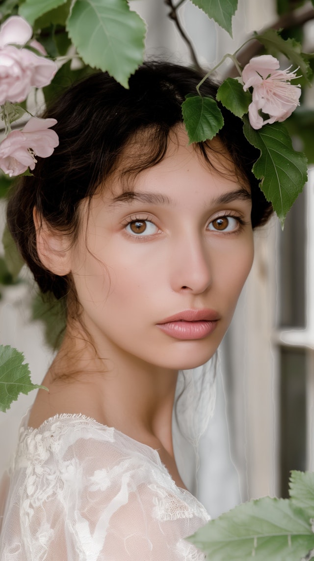 Ethereal Woman Amidst Nature