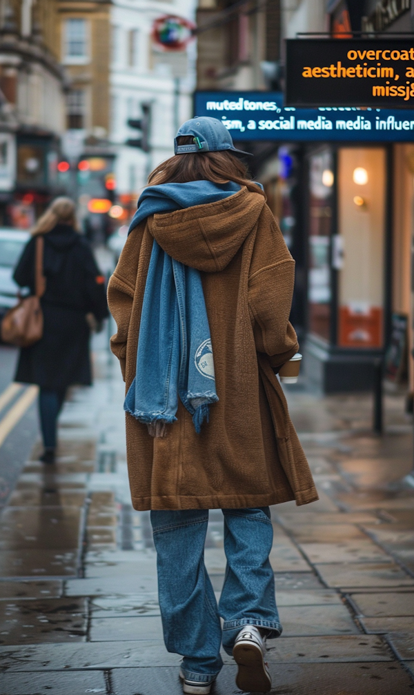 Urban Street Scene after Rain