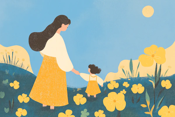 Field Walk Illustration