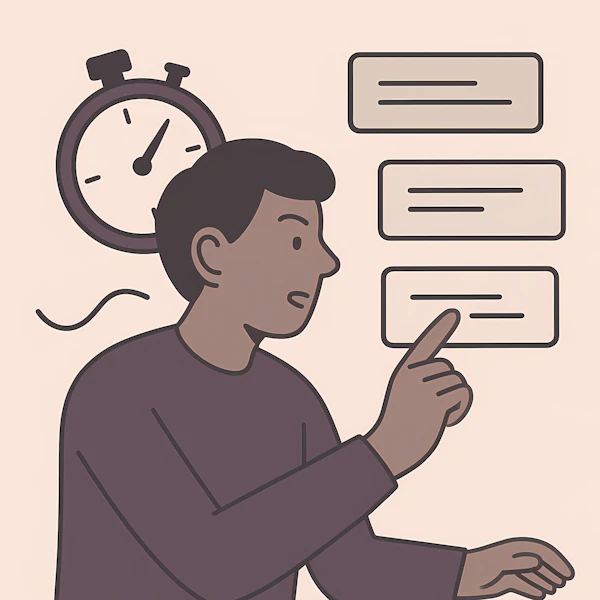 Minimalist Time Illustration