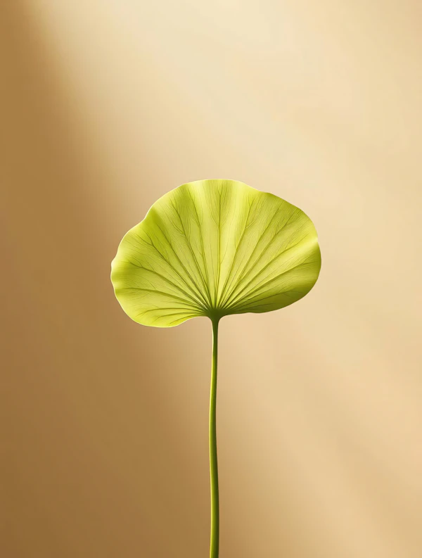 Minimalist Lotus Leaf
