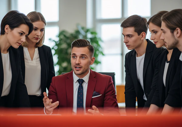 Office Team Discussion