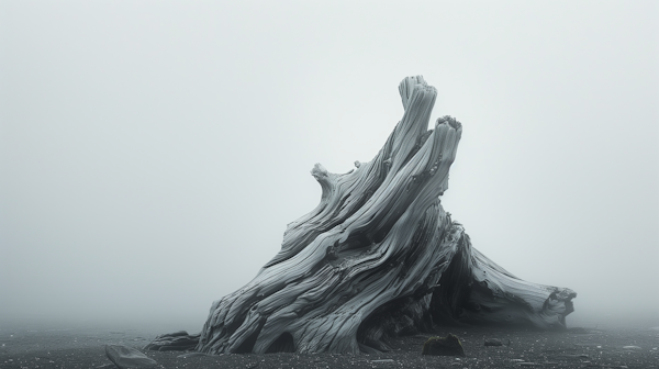 Solitary Tree in Fog