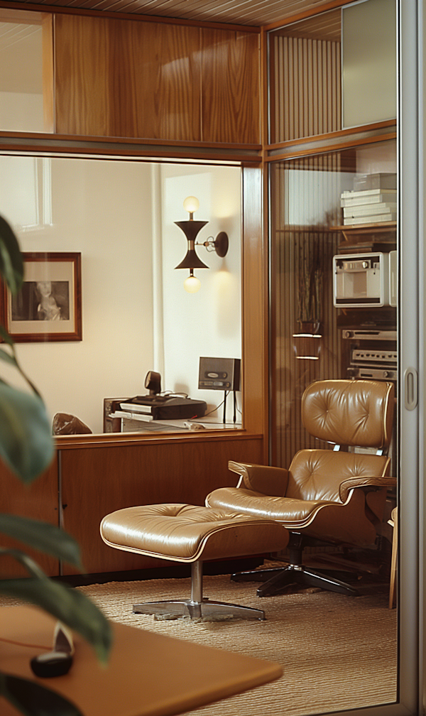 Mid-Century Modern Office Interior