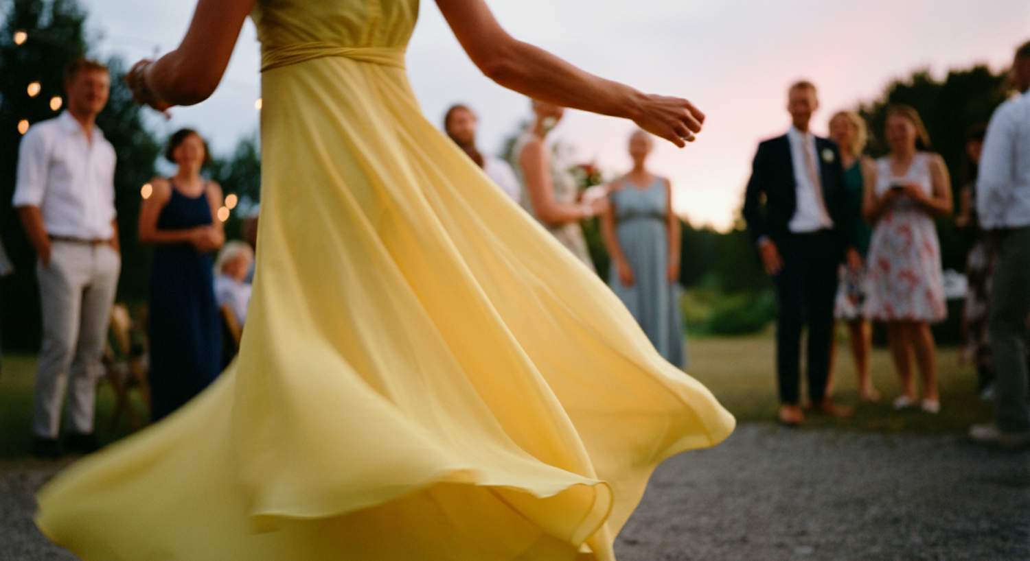 Spinning in Yellow Dress