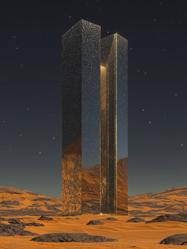 Surreal Desert Monoliths