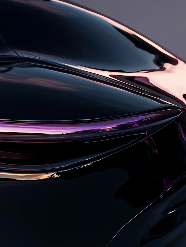 Futuristic Black Car