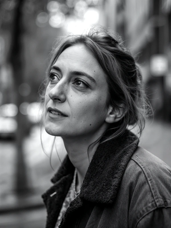 Contemplative Woman Portrait