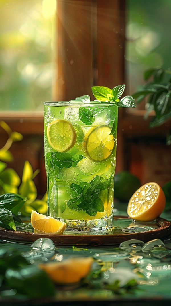 Refreshing Citrus Mint Drink