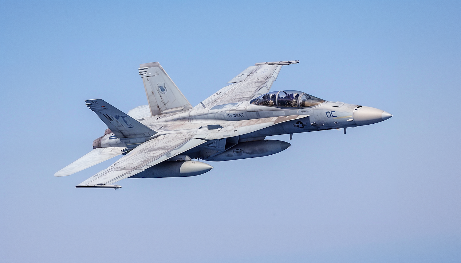 Naval Fighter Jet in Flight