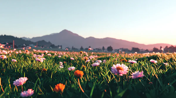 Golden Meadow Scene