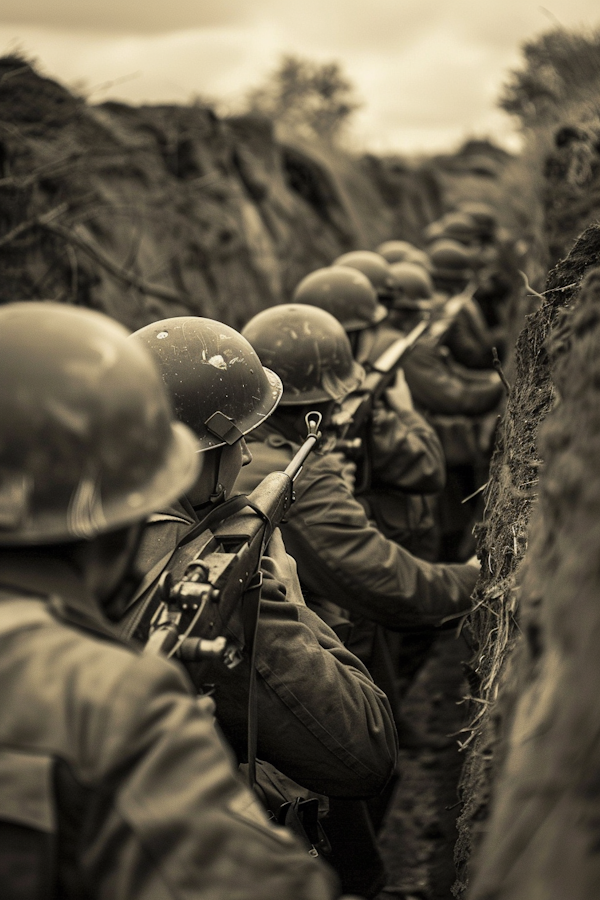 Soldiers in Trench