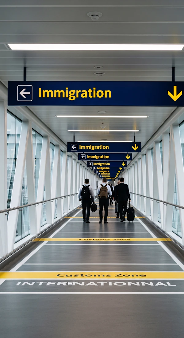 Modern Airport Corridor