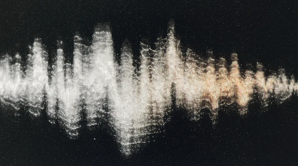 Abstract Soundwave Art