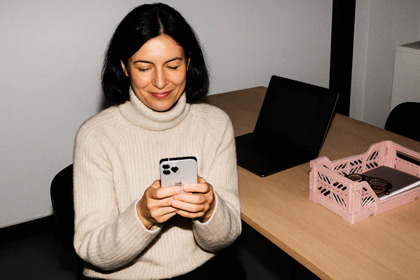 Woman Using Smartphone