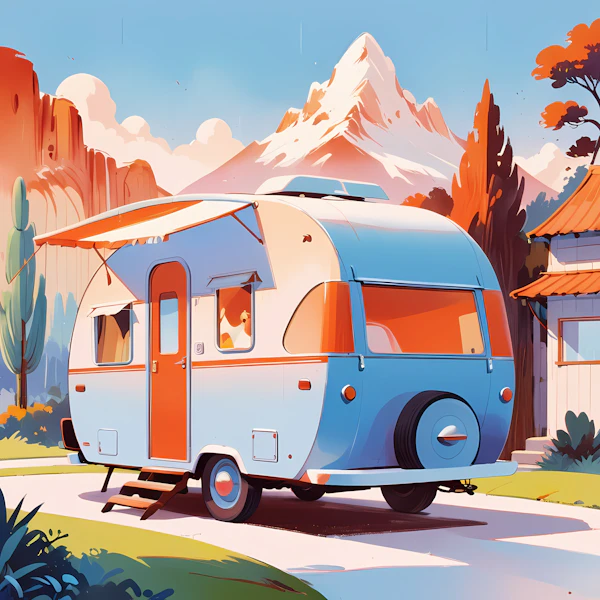 Retro Camper Adventure