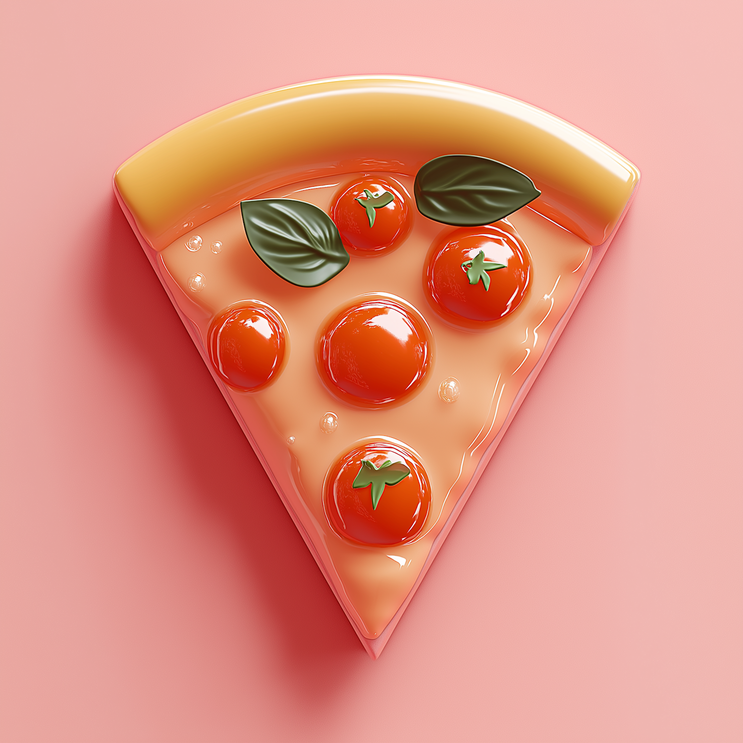 Hyper-Realistic Stylized Pizza Slice