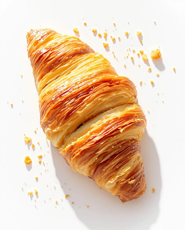 Golden Croissant Display