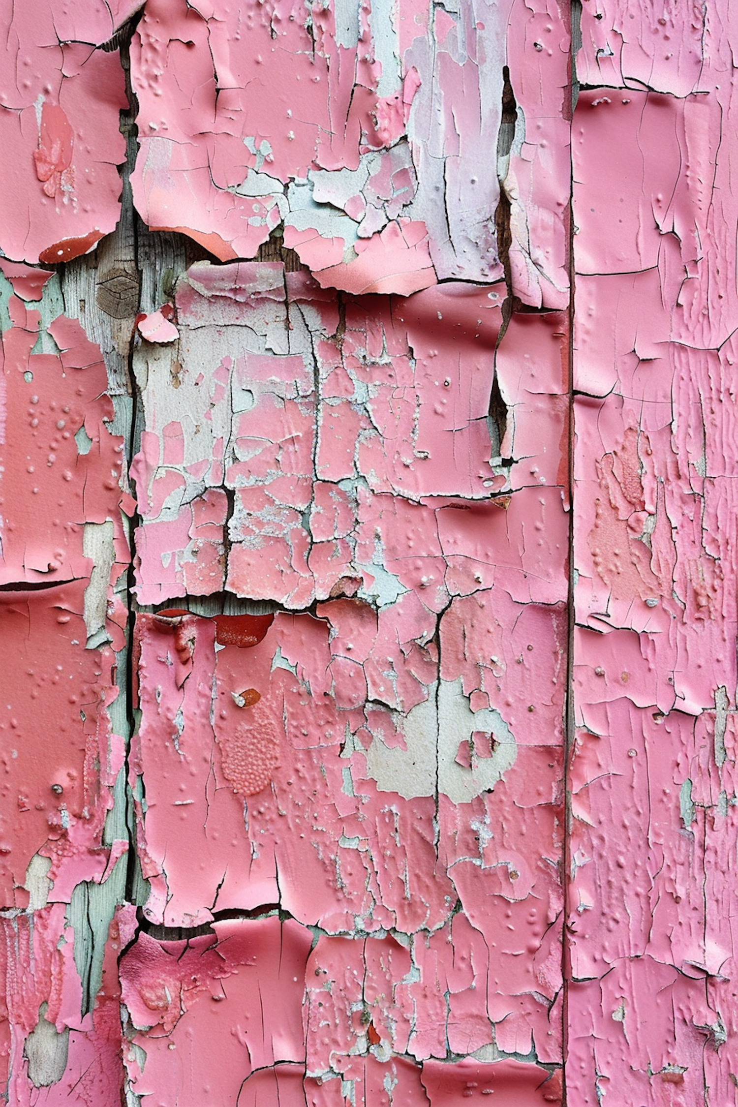 Aging Beauty in Pink: The Intricate Decay