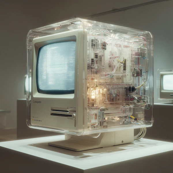 Retro Transparent Computer