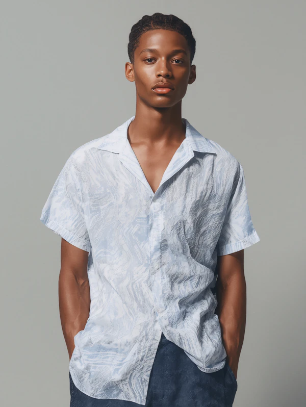 Man in Blue Shirt