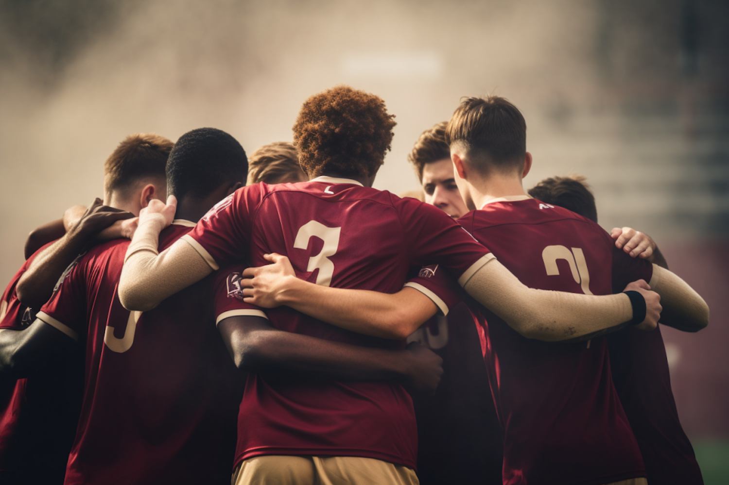 Team Unity: Maroon Jerseys of Camaraderie