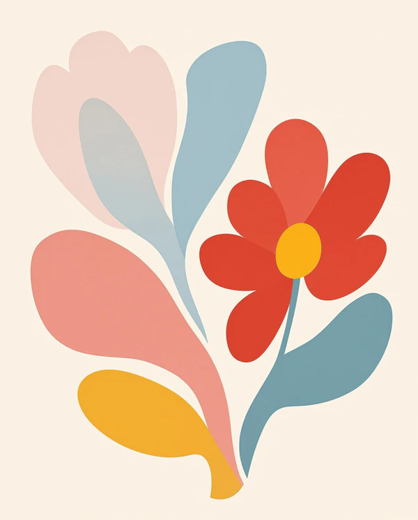 Stylized Floral Artwork
