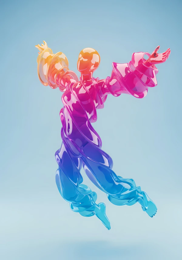 Abstract 3D Humanoid Art