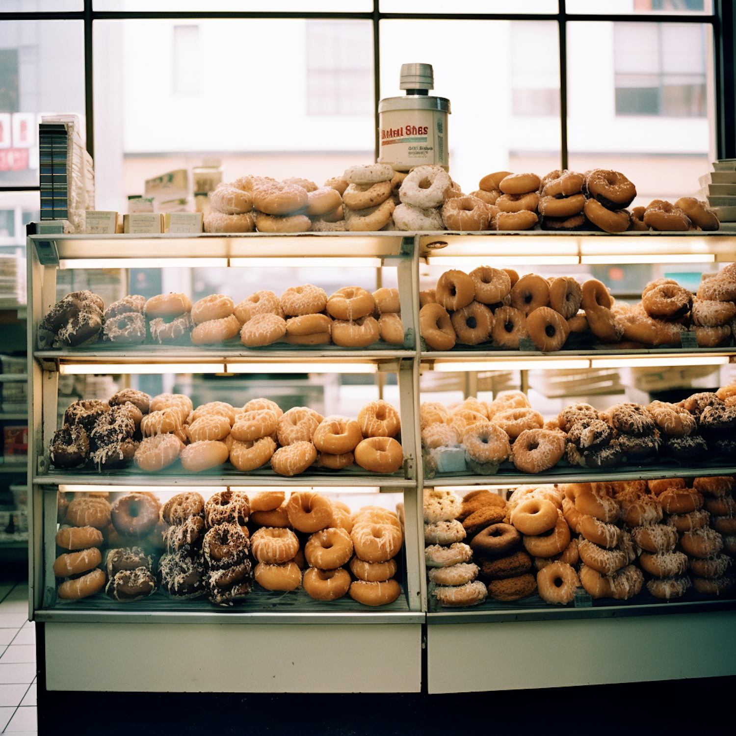 Sweet Treats Display at Bright Bakery