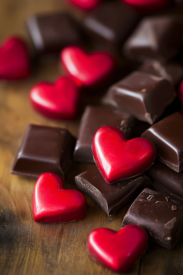 Chocolates and Heart Candies