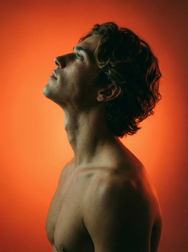 Contemplative Side Profile