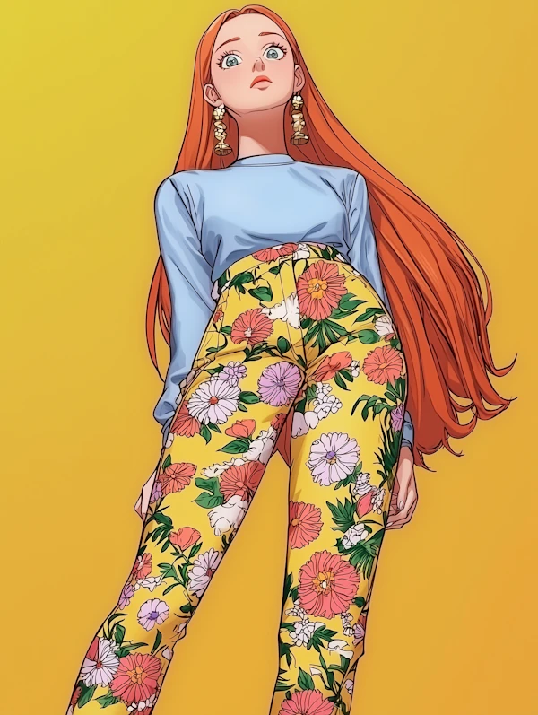 Striking Woman Illustration