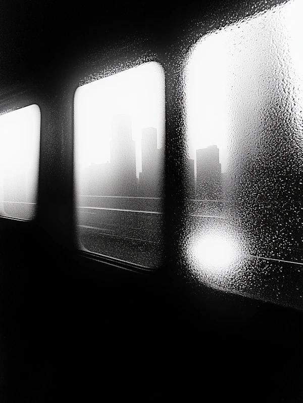 Monochromatic City Silhouette