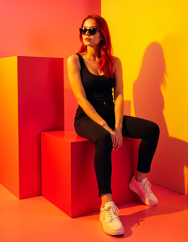 Stylish Redhead Portrait