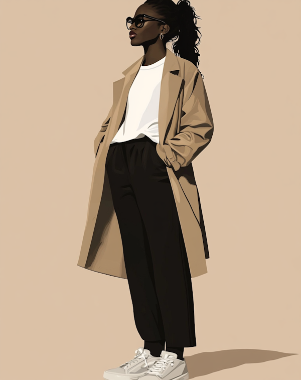 Fashionable Woman Illustration