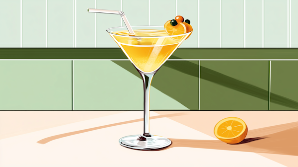 Summer Cocktail Illustration