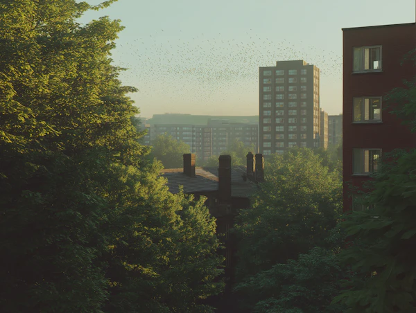 Urban Serenity Scene