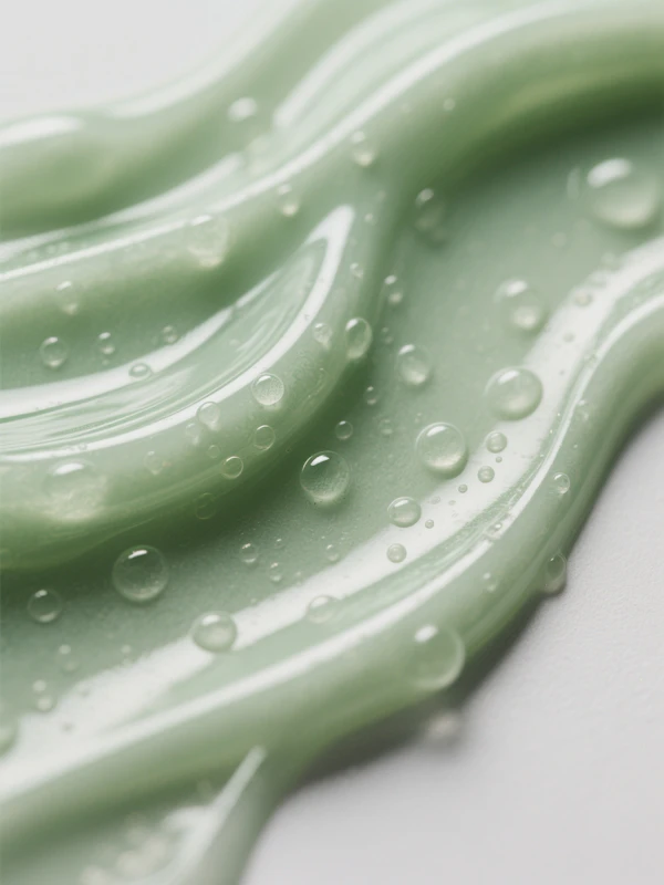 Glossy Green Gel Texture