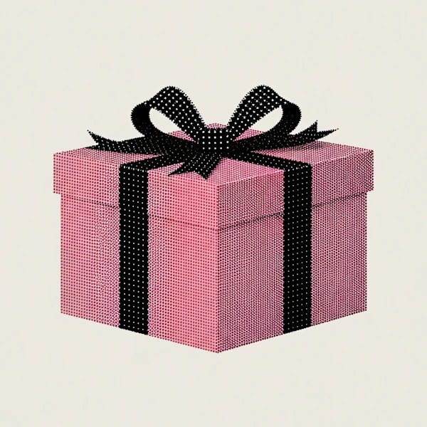 Pink Gift Box Art