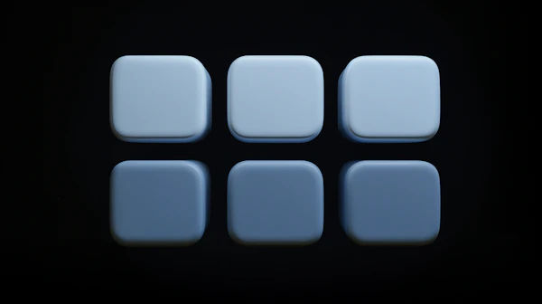 Blue Geometric Forms