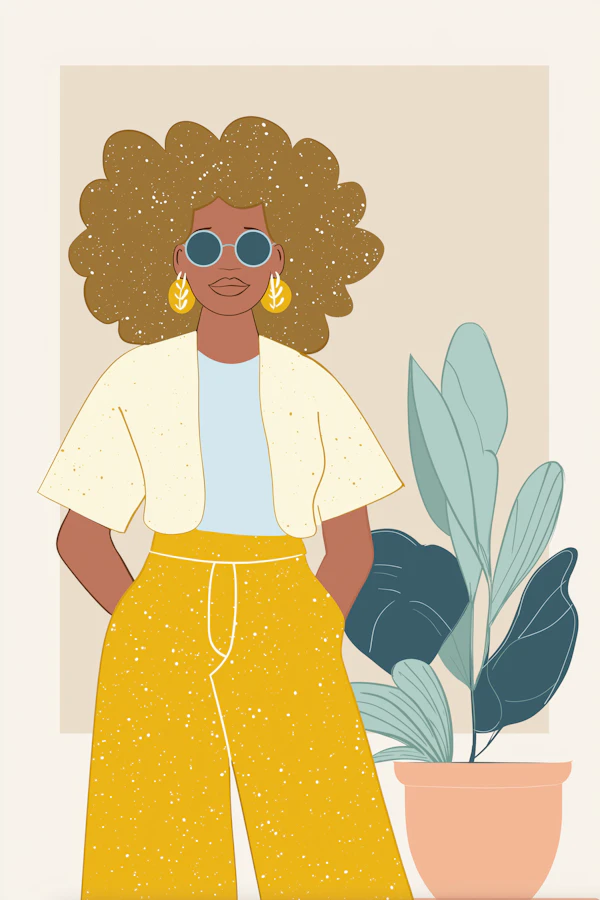 Stylish Individual Portrait