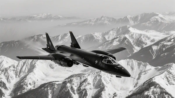 Sleek Aircraft in Flight