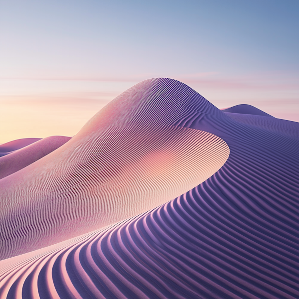 Surreal Desert Dunes at Twilight