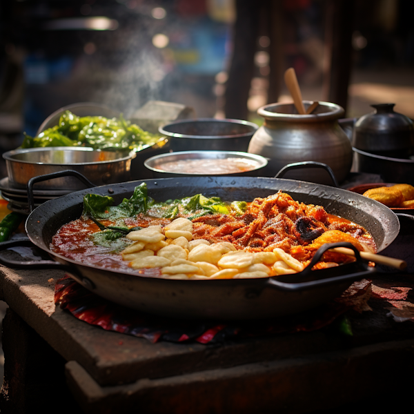 Sunlit Street Food Symphony