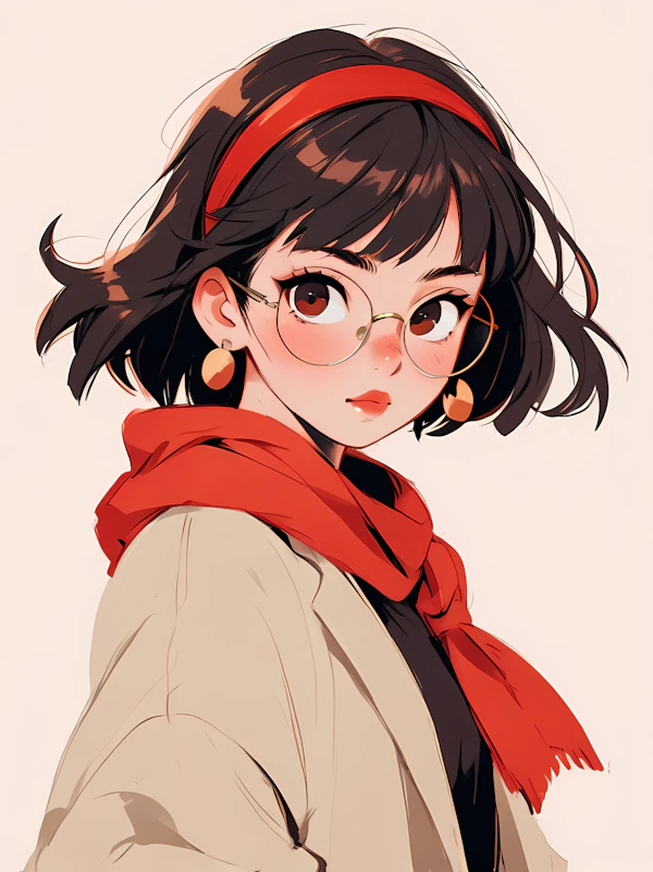 Stylized Woman Portrait