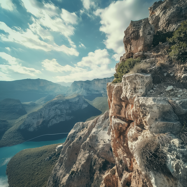 Serene Lakeside Mountainscape