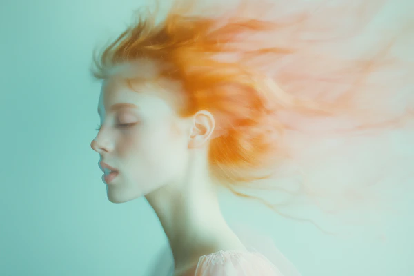 Surreal Orange Portrait