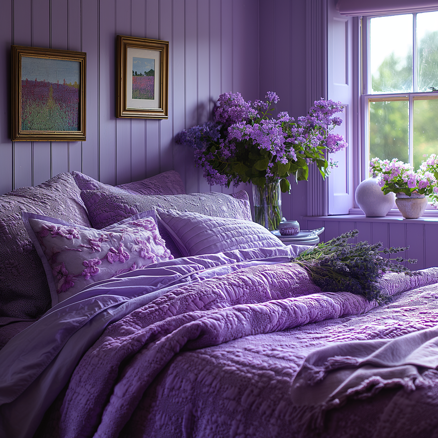 Cozy Purple Bedroom