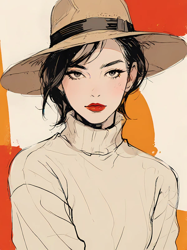 Stylized Woman Illustration